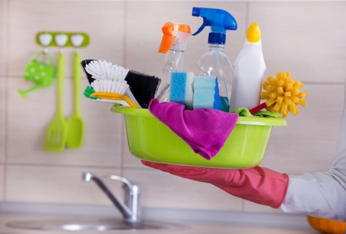Cleaning kitchen and bathroom areas after building work