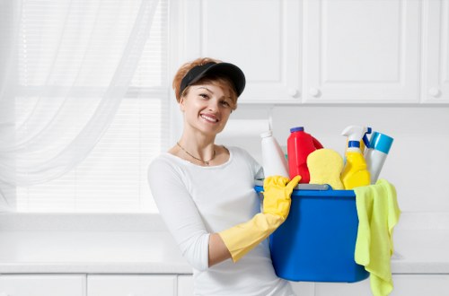 Routine house cleaning in Cleaninghome with vacuuming and floor care