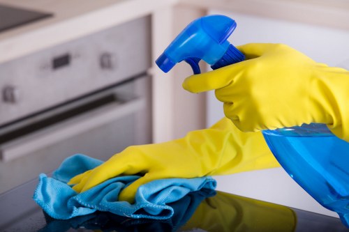 Bathroom sanitizing as part of end of tenancy cleaning