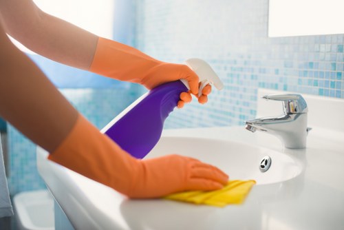 Eco-friendly office cleaning in Cleaninghome with polished floors