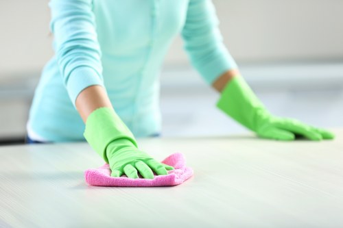 Sanitized meeting room during office cleaning in Cleaninghome