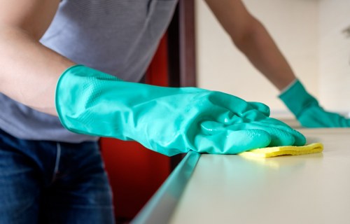 Deep cleaning a renovated home interior with finishing touches